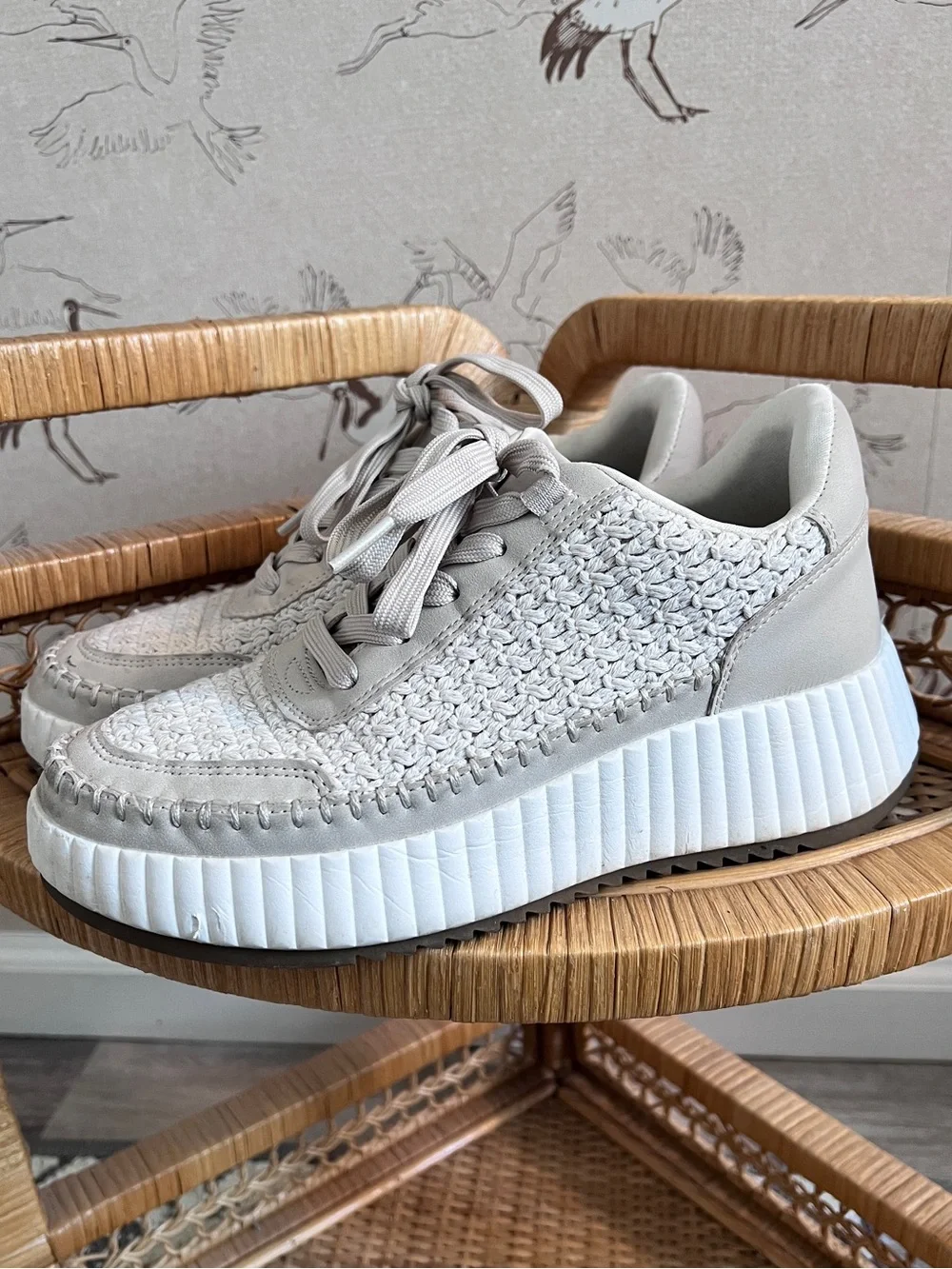 Dolce vita woven knit sneakers